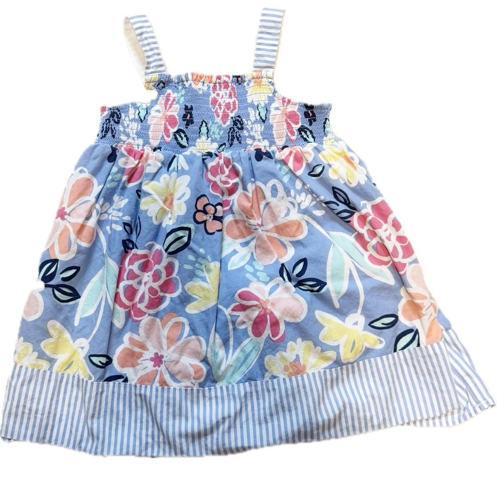 Gymboree Floral Casual Dress - Blue, Pink, Yellow